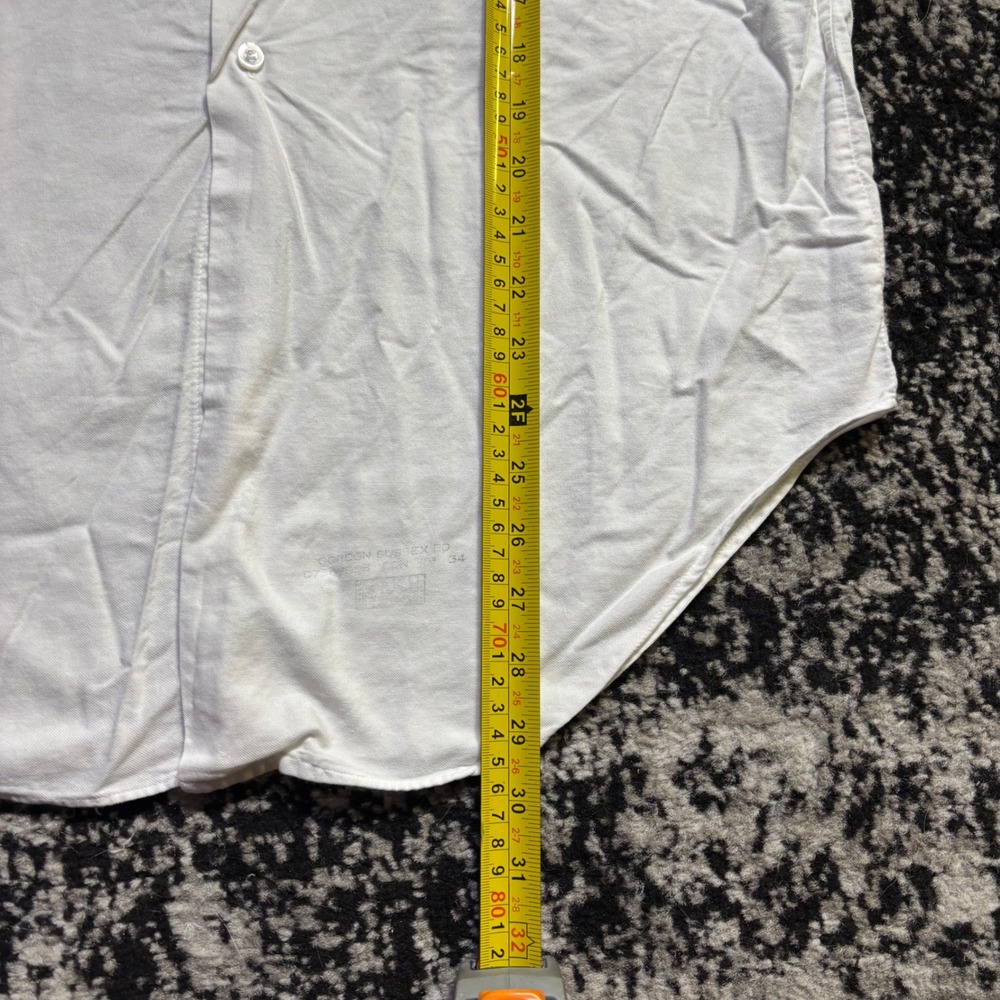Vintage 60s Arrow Gordon Oxford Shirt Mens White Cotton Button Down USA Made - Picture 8 of 8